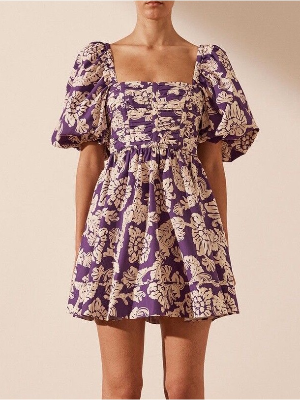 Nwot Shona Joy Verlaine Short Sleeve Mini Dress Us Size 6